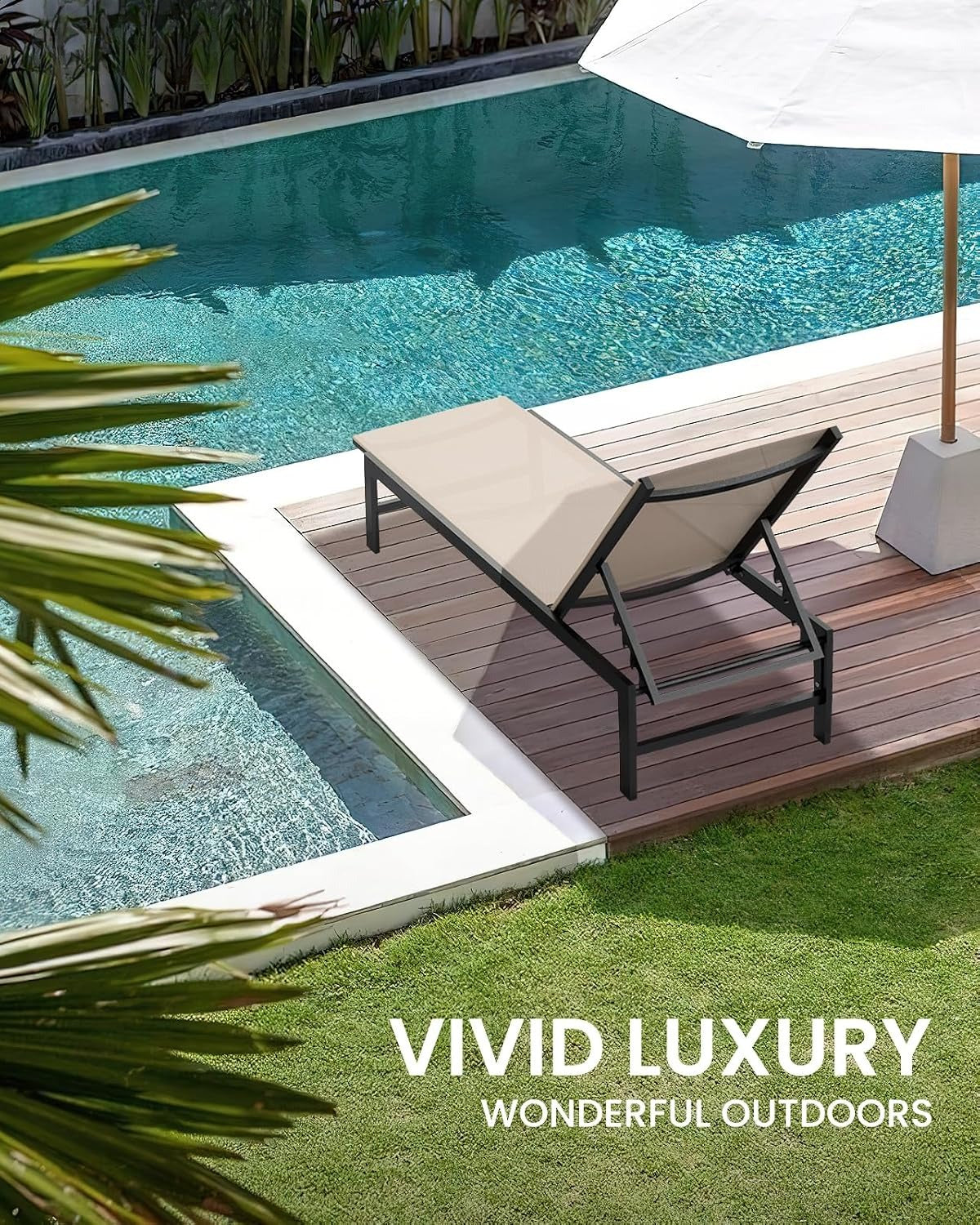 Aluminum Adjustable Outdoor Lounge Chair