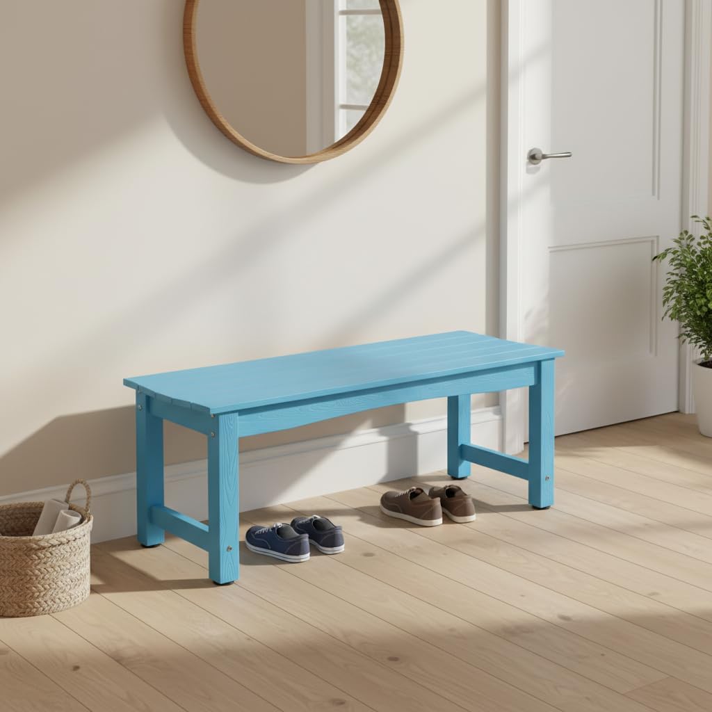 Weatherproof Poly‑Lumber Garden Bench