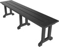Gray HDPE Heavy‑Duty Outdoor Patio Bench