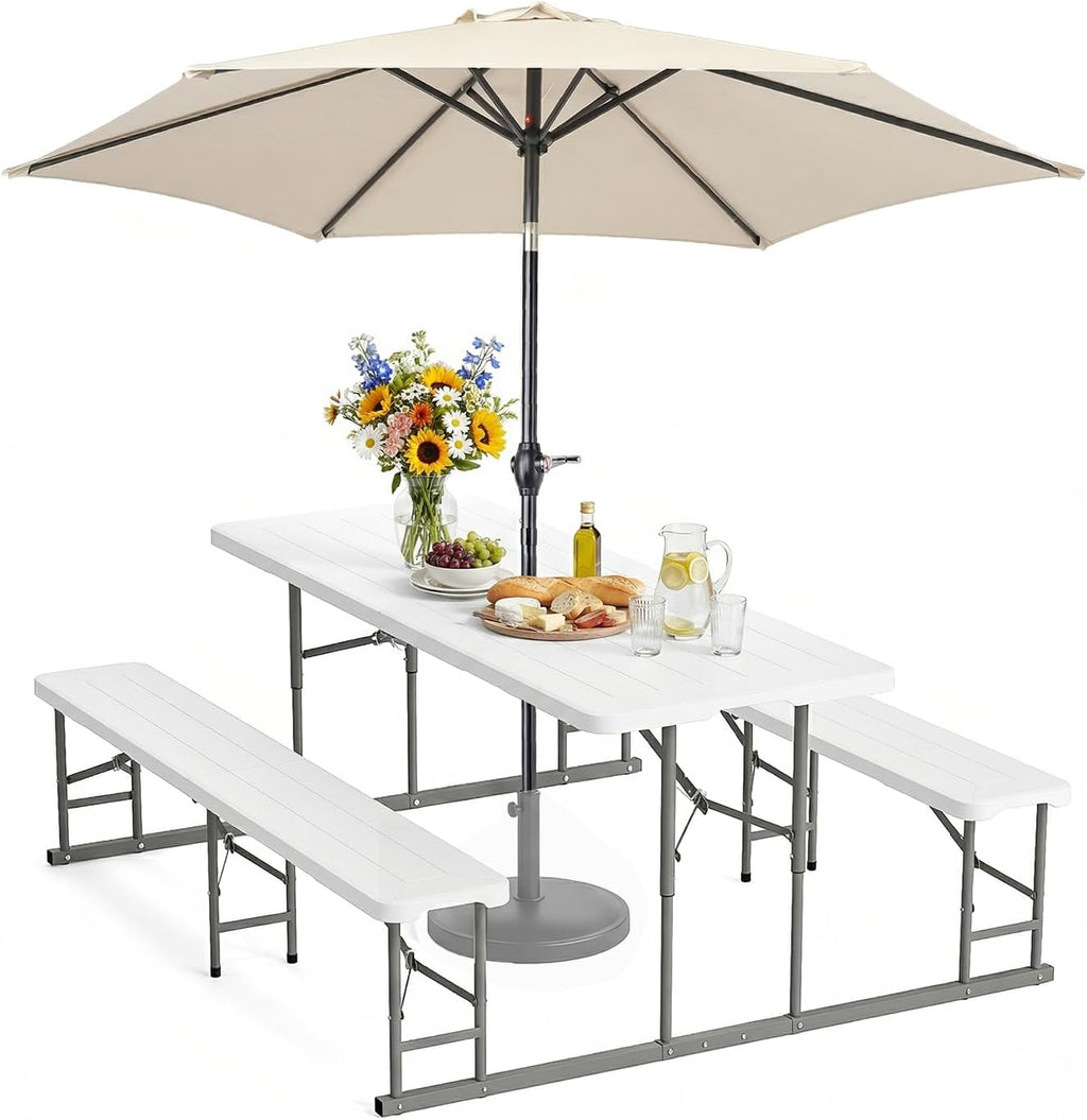 Portable Folding Outdoor Picnic Table Set