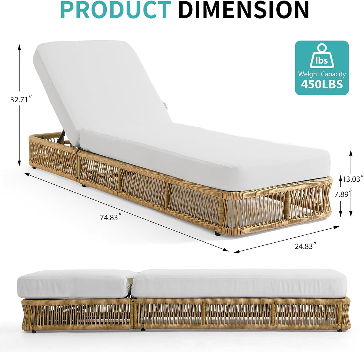 Wicker Cushioned Outdoor Lounge Chairs