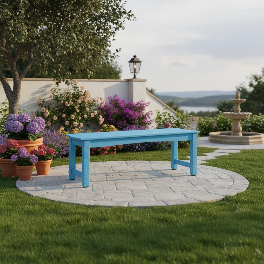 Weatherproof Poly‑Lumber Garden Bench