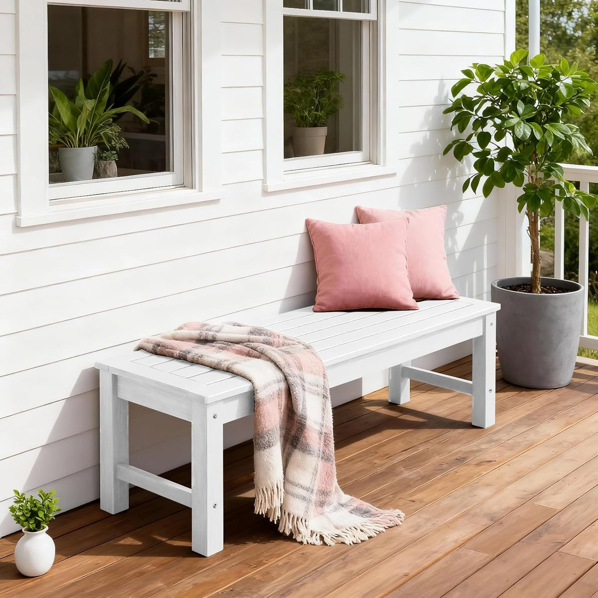 Poly Lumber Weatherproof Outdoor Bench