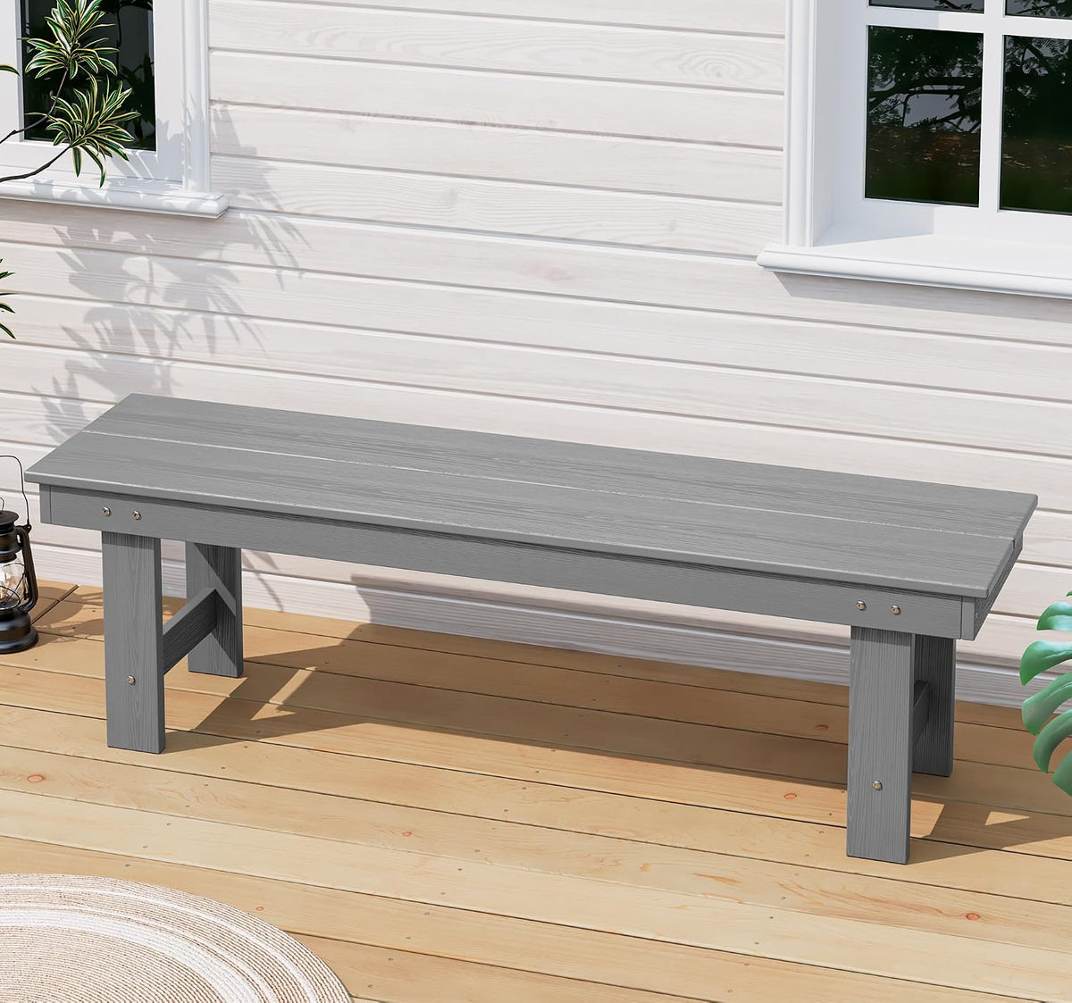 All‑Weather HDPE Outdoor Patio Bench