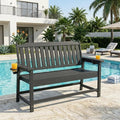 HDPE Weatherproof Two‑Person Outdoor Bench