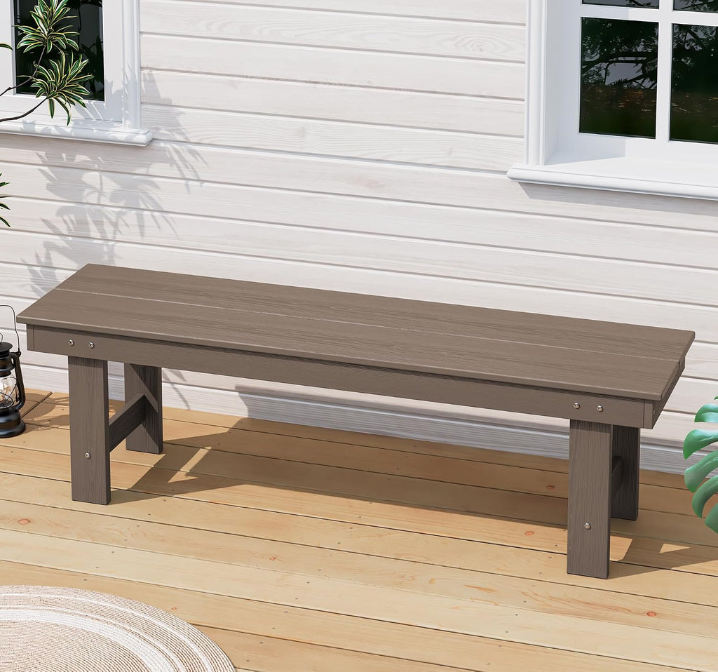 All‑Weather HDPE Outdoor Patio Bench
