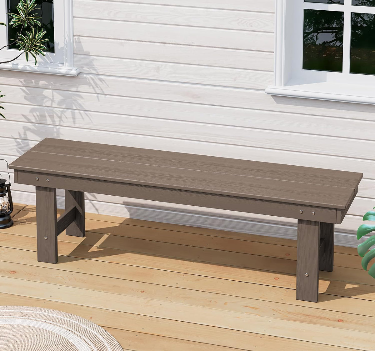 All‑Weather HDPE Outdoor Patio Bench