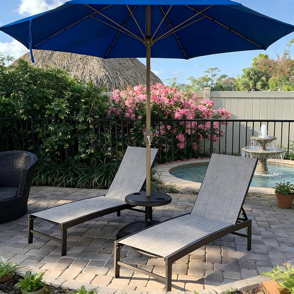 Metal Adjustable Outdoor Lounge Chairs