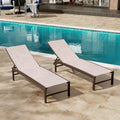 Metal Adjustable Outdoor Lounge Chairs