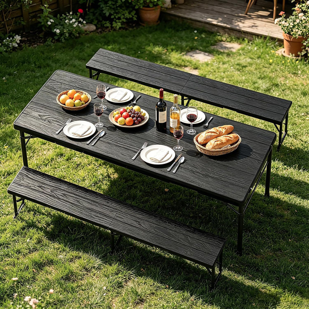 Portable HDPE Folding Picnic Table Set